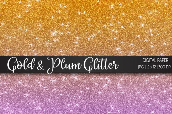 Download Gold and Plum Glitter Digital Paper - Glitter digital paper Collection