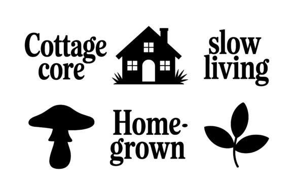 Download Cottagecore Aesthetic Icon Set EPS - Premium Resources