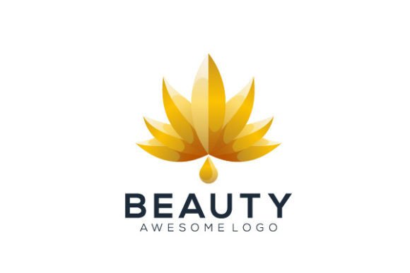 Download Lotus Beauty Gold Gradient Logo Design - Gold gradient Collection