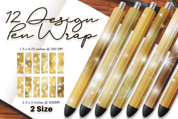 Download Pen Wrap Gold Gradient Sparkle - Gold gradient Collection